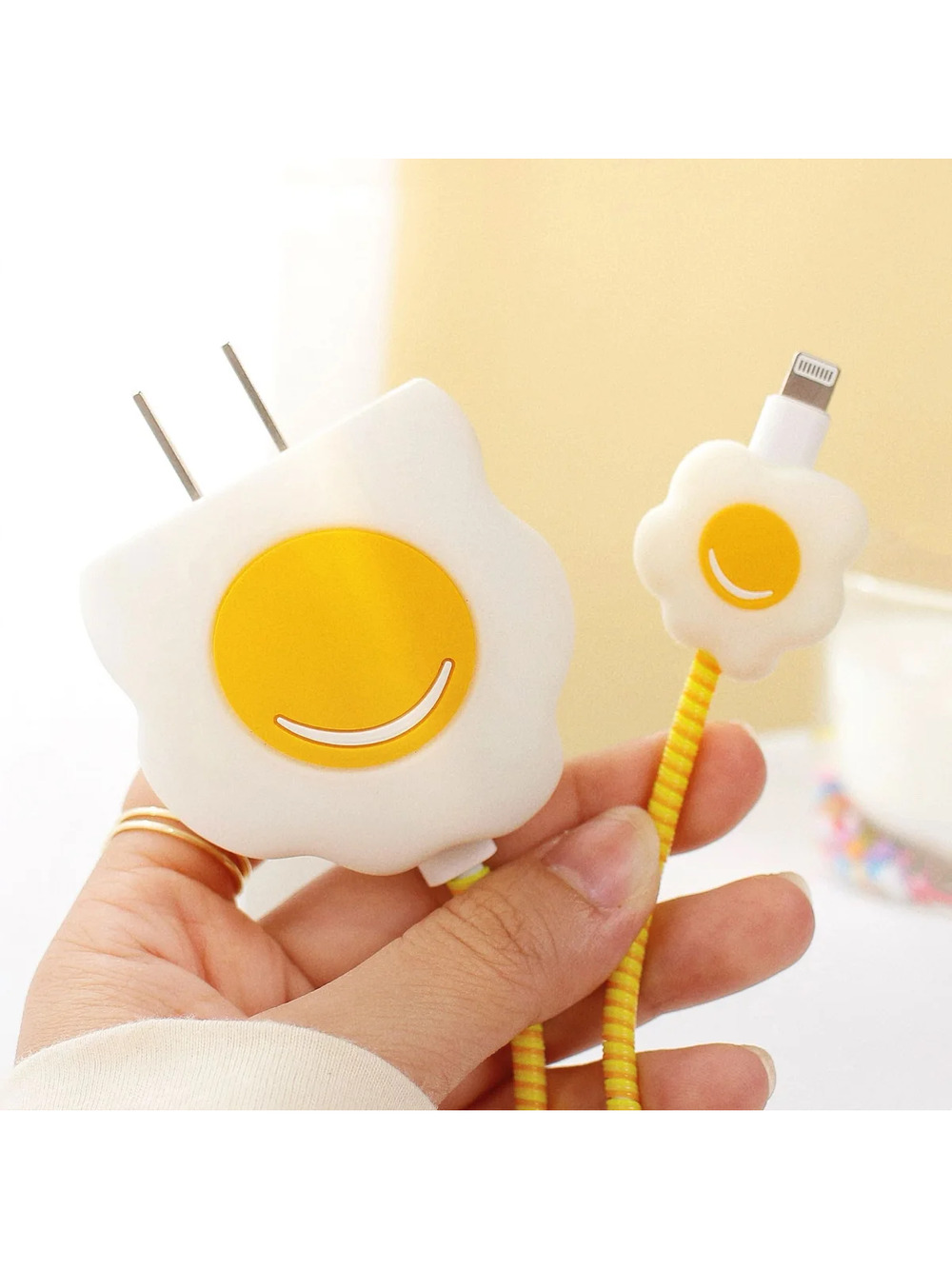 Eggy Breakfast iPhone Charger Cover Cable Protectors P31